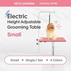 Table de toilettage pour petits chiens HEDYS GROOMING, réglable en hauteur, manuelle, avec pédale, surface antidérapante, contreplaqué, acier - Product Image 5