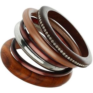 Auténtico brazalete de moda de madera de Koa hawaiana hecho a mano pulsera de madera de Koa rizada Premium para hombres duradero y elegante - Product Image 5