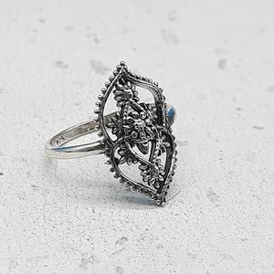 แหวนเรียงซ้อนแบบเรียบง่ายสีเงินสเตอร์ลิง925น้ำหนักเบาแหวน boho สำหรับงานฝีมือครบรอบ - Product Image 1