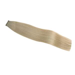 16A Ash Blonde Remy Human Hair Micro Weft Extensions Double Drawn Straight Soft Indian & European Hair - Product Image 3