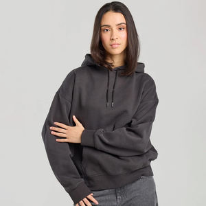 Sweats à capuche en coton épais hiver femmes Fit poche kangourou couleur unie Sublimation impression tissu tricoté Bangladesh vêtements confortables - Product Image 1