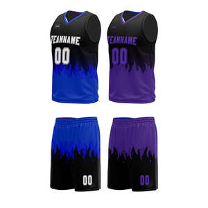 Uniforme de basket-ball professionnel conçu sur mesure nouveau style grande taille avec dernière technologie d'impression et caractéristiques respirantes - Product Image 5