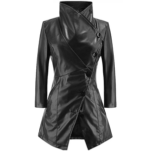 Manteau en cuir pour homme de haute qualité, personnalisable, pour le printemps et l'automne, fabriqué en usine - Product Image 1