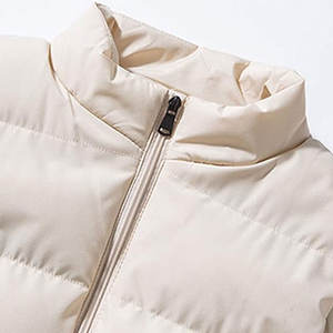 Gilet coupe-vent léger d'extérieur de haute qualité Veste en duvet sans manches à fermeture éclair Col montant - Product Image 5