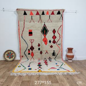 Alfombras de Lana Hechas a Mano Marroquíes, Auténticas Alfombras Bereberes, Lana Natural, Artesanía Artesanal, Tamaño y Colores Personalizables, Alta Calidad - Product Image 3