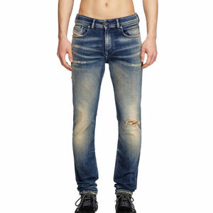 Venta caliente Tallas grandes Hombres Jeans Pantalones Azul Elástico Skinny Denim Pantalones Juniors Moda Ripped Jeans para hombres Precio razonable - Product Image 1