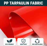 Rouleau de tissu en bâche PP 100% recyclable, imperméable, haute résistance, léger, anti-UV, bâche de camion, bâche de chargement, tissu industriel