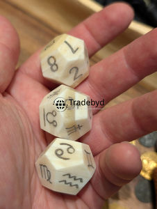 Luxury <b>Polyhedral</b> Bone <b>Dice</b> 7-Piece Set Durable Eco-Friendly Unique for RPG Board Games Tradebyd - Product Image 6