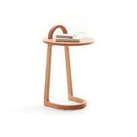 Plateau rond noir mat pour canapé Plateau en marbre de haute qualité et table d'appoint en forme de C