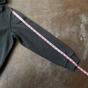 Sudadera desgastada de gran tamaño de verano 2024, sudaderas con capucha de manga larga, Impresión de logotipo personalizado, técnica bordada, capucha sólida - Product Image 4