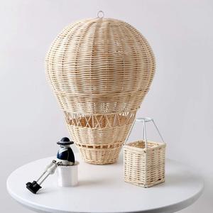 Natural Woven Home Decoration Rattan Hanging Hot air <b>Balloon</b> Kids Room Bedroom Baby Nursery Bedroom Decor - Product Image 3
