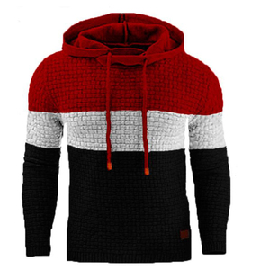 Sweat à capuche décontracté pour homme en molleton 100 % coton tricoté chaud à manches longues pour l'automne - Product Image 4