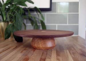 CUPCAKES Haute Qualité Vente Chaude Acacia En Bois Haut Pied Rond Plateau En Bois Gâteau Stand pour Servir Gâteaux et Fruits - Product Image 6