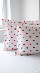 <b>Soft</b> Cotton 3D Heart Design Modern Rectangle Pillowcase Durable Washable Breathable Eco-Friendly Anti-static Customizable Home - Product Image 4