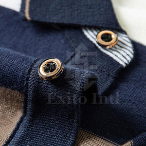 Vente de gros T-shirts polo pour hommes grande taille en coton/fibre de bambou - Product Image 3