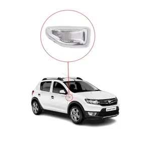 Pour Dacia Sandero 2 Stepway, feu de clignotant de garde-boue avant DROIT 261601801R, plastique, état neuf, puissance 5W - Product Image 2