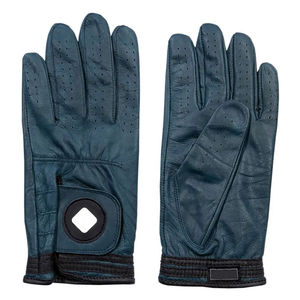 Professional Manufacture of Cheap High Quality Custom Men's Black Sheepskin Leather Golf Gloves - Product Image 4