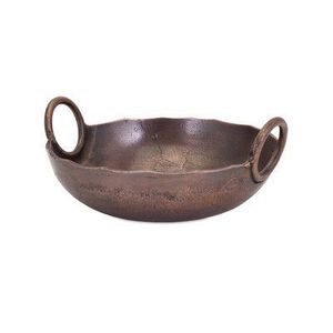 Indian Traditional Metal Wok Cocking Kadahi with Handle Copper Serving Wok and Iron Food Serving Pot for Home and Kitchen - Product Image 4