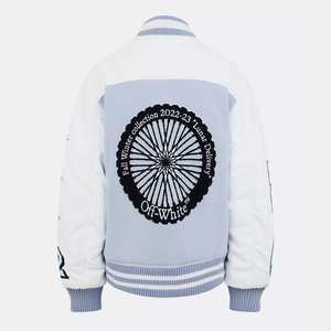 Chaqueta universitaria de alta calidad para mujer, chaqueta Bomber bordada personalizada de gran tamaño, estilo universitario Letterman a la moda, ventas al por mayor - Product Image 4