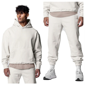 2025 Casual Breathable Unisex Winter 2-Piece Hoodie Sweatpants Jogger Cargo <b>Pants</b> Tracksuit Set - Product Image 5