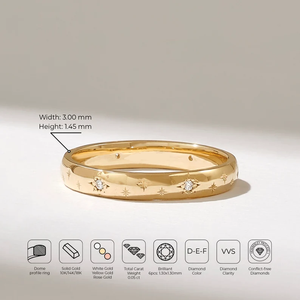 Anillo de Eternidad Completo de Oro Sólido de 14K con Diamantes Cultivados en Laboratorio, Calidad de Exportación 100%, Estilo Vintage para Fiesta, Certificado - Product Image 6