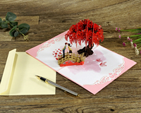 Tarjetas Románticas 3D Pop-up para el Día de San Valentín con Sobre, Hechas a Mano
