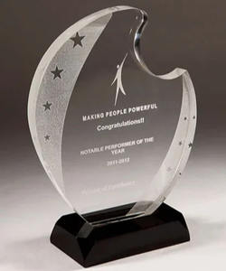 Trofeo de cristal acrílico personalizado al por mayor, diseño creativo para premios de Conferencia Anual, placa de honor para empleados sobresalientes - Product Image 4