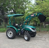 Traktor Lovol M504 berkinerja tinggi dengan mesin hemat bahan bakar dan kemampuan mengendalikan kendaraan yang mulus untuk operasi pertanian komersial
