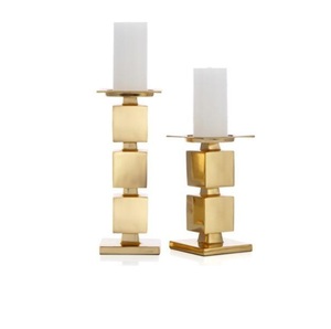 Bougeoir en métal noir fantaisie bougeoir en métal fabriqué à la main trois pots de support pour la décoration de la maison utiliser bougeoir en métal bon marché - Product Image 2