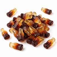 Bonbons gélifiés personnalisés en forme de cola, saveur fruitée douce et acidulée, halal, fabrication OEM ODM, marque privée, en vrac