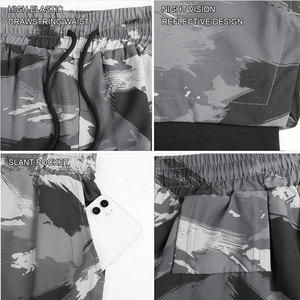 Shorts d'été pour hommes en non-tissé, séchage rapide, écologiques, avec logo personnalisé, fournisseur OEM, design respirant pour la gym et le quotidien, marque privée - Product Image 5