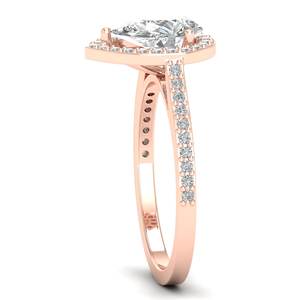 REYES Nouveau Design Poire Cut 2.29Ct Moissanite Bague de Fiançailles en Argent Sterling 925 Mariage Fine Jewelry Elegant Birthday Gift - Product Image 3