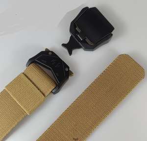 Outdoor-Gürtel mit Aluminiumschnalle, Modisch Verstellbarer Elastischer Stoff-Web-Nylon-Taktik-Herren-Gürtel mit Wunschlogo - Product Image 6