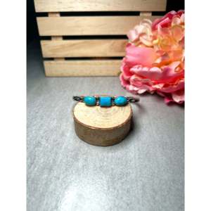 Navajo Handmade Kingman Turquoise & Sterling <b>Silver</b> Fashion <b>Cuff</b> <b>Bracelet</b> Kingman Turquoise & Sterling <b>Silver</b> - Product Image 1
