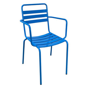 GCF009 Industrial Style <b>Restaurant</b> Furniture Iron Chair with Many Colors Rustic Design and Comfortable Armrest - Product Image 1