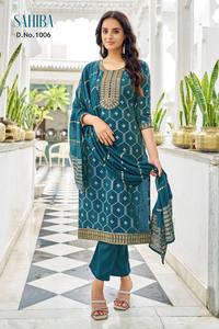 Costume Salwar en tissu viscose pur indien pakistanais tendance, dernier modèle exclusif, vêtements fantaisie pour femmes, tenue de fête, mariage, décontractée - Product Image 4