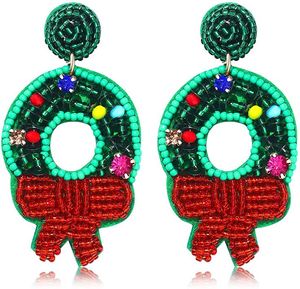 Gingerbread Dangle Drop Handcraft Beaded Embroidery <b>Earrings</b> <b>Cute</b> Stylish And Jewelry New Design Collection By Hiba Enterprises - Product Image 4