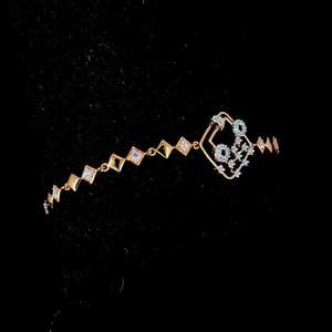 New Design <b>VVS</b> Moissanite Diamond 14k 18k Solid rose Gold Sterling Silver Gifts Parties Tennis Bracelets for Women's - Product Image 2