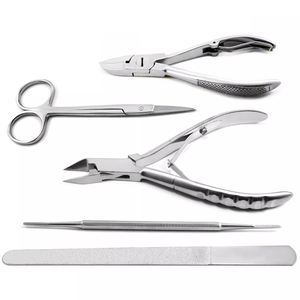 Coupe-ongles en acier inoxydable et kit de suppression des ongles incarnés avec ouverture large, outils de pédicure durables pour ongles épais - Product Image 1