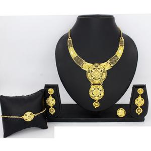 Suministros de joyería, joyería India para mujer, chapado en rodio, conjunto de joyería nupcial de Dubái para boda, venta al por mayor, pendientes de cobre de Dubái - Product Image 2