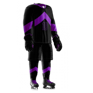 Uniforme de hockey sobre hielo al mejor precio de venta directa de fábrica, uniforme de hockey sobre hielo unisex hecho en poliéster personalizado - Product Image 3