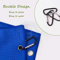 Serviette de golf gaufrée pour une gestion avancée de l'humidité, pour garder les mains sèches et les grips adhérents pendant les tours