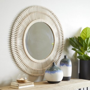 Espejo Decorativo Grande de Metal Dorado Estilo Art Deco, Espejo de Pared con Diseño de Sol Tejido para Decoración de Bodas, para Sala de Estar o Dormitorio - Product Image 3
