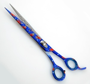 Tijeras de aseo para perros y gatos hechas a mano, maquinilla de afeitar afilada y duradera para el cuidado de mascotas con 8,0 agujeros de hoja recta - Product Image 6