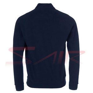 Latest Design <b>Men's</b> Long Sleeve Crew Neck Fleece Sweatshirt Custom Logo Solid Color 100% Cotton OEM Service for Winter Season - Product Image 6