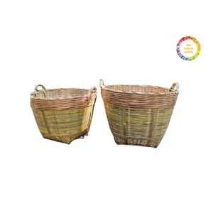 Cesta de Bambú al por Mayor, Tejida a Mano con Material Natural para Almacenamiento y Decoración - Product Image 6