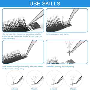 Ensemble d'outils pour cils multifonctionnels en acier inoxydable durable et réutilisable, à pointe lisse, prise en main parfaite, comprend des pinces à cils - Product Image 3