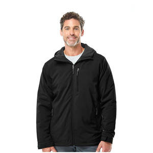 Veste softshell coupe-vent respirante et imperméable pour hommes pour l'hiver, la randonnée en plein air, col montant 100% polyester bas - Product Image 1