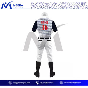Vente en gros Kit d'uniforme de baseball respirant à séchage rapide pour hommes Ensemble de pantalons en jersey avec logo personnalisé pour entraînement de match en club imprimé - Product Image 4