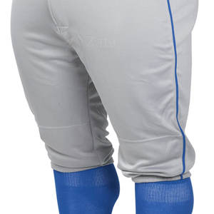Pantalons de baseball en toile décontractés légers de haute qualité personnalisés pour hommes, respirants, écologiques, vente en gros, élastiques, mi-longs, droits - Product Image 3